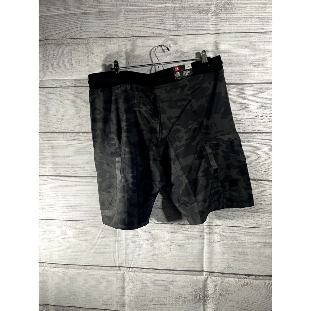 Under Armour Men's Camo 2 Pocket Shorts Black Size XL *New with Tags* - Picture 9 of 10